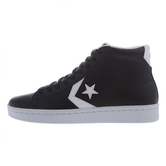 Converse Pro Leather 76 Mid Sneakers Unisex Style : 157717c-BLACK/WHITE/WHITE