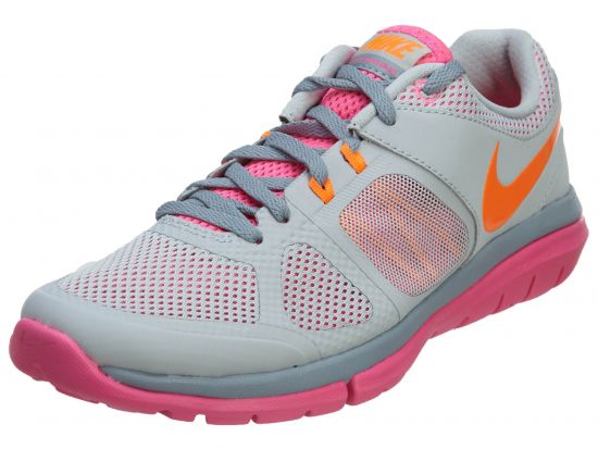 Nike Flex 2014 Rn Msl Grey Mist Total Orange - Pink Pow - Dove Grey (W)-017