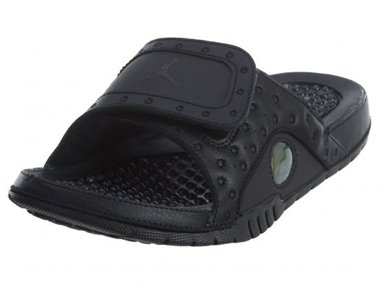 Nike Air Jordan Hydro 13 Slide 'Black Cat'-011