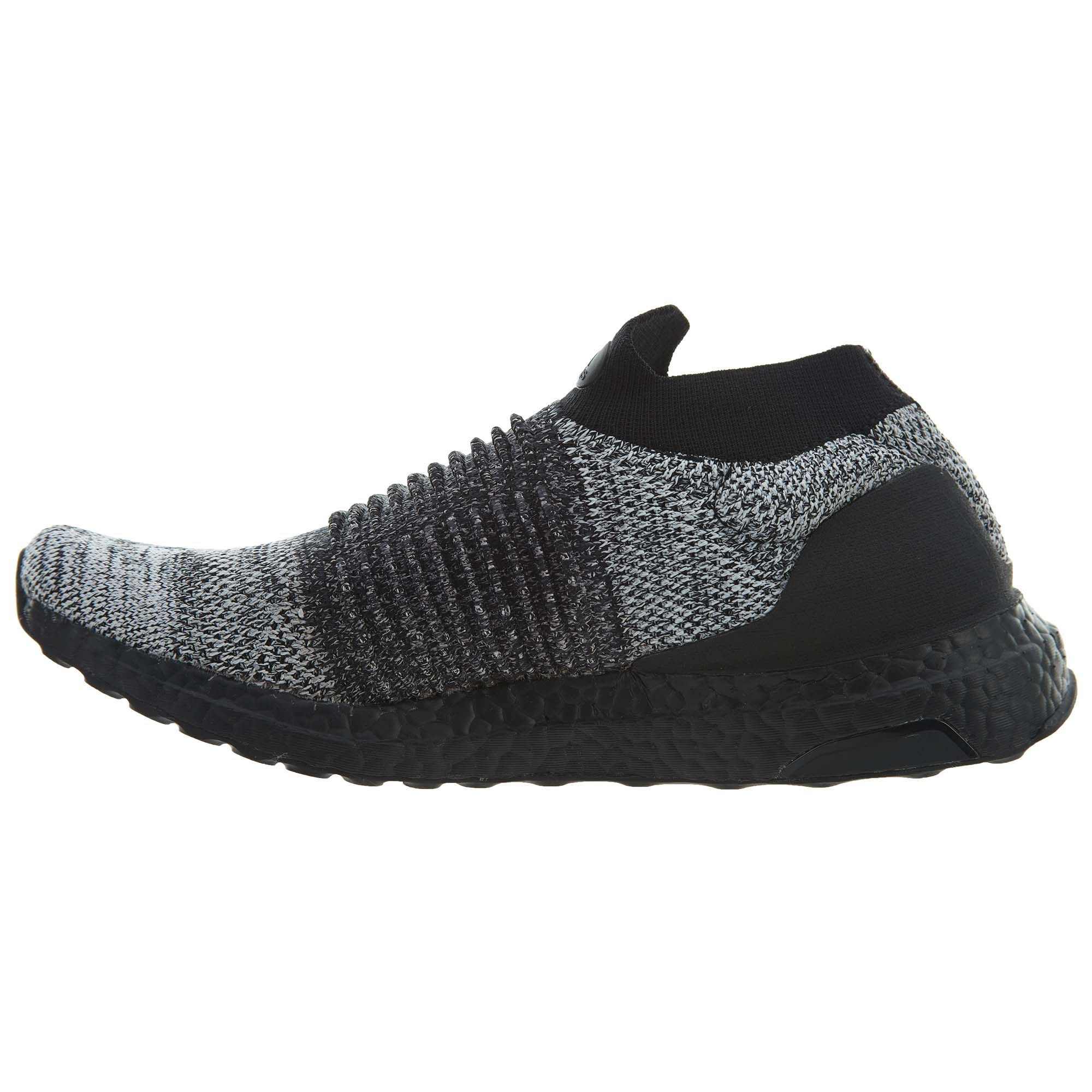 adidas ultra boost laceless black mens