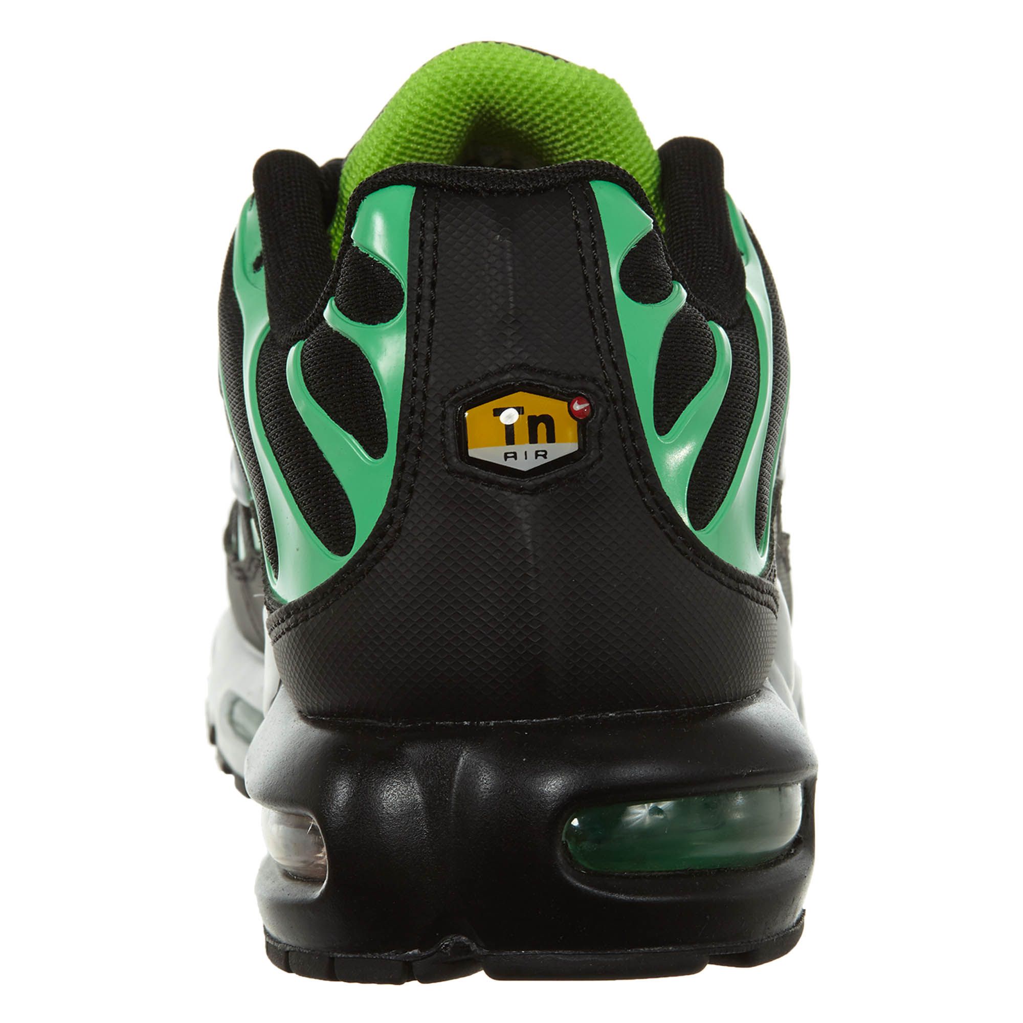 nike air max plus black electric green