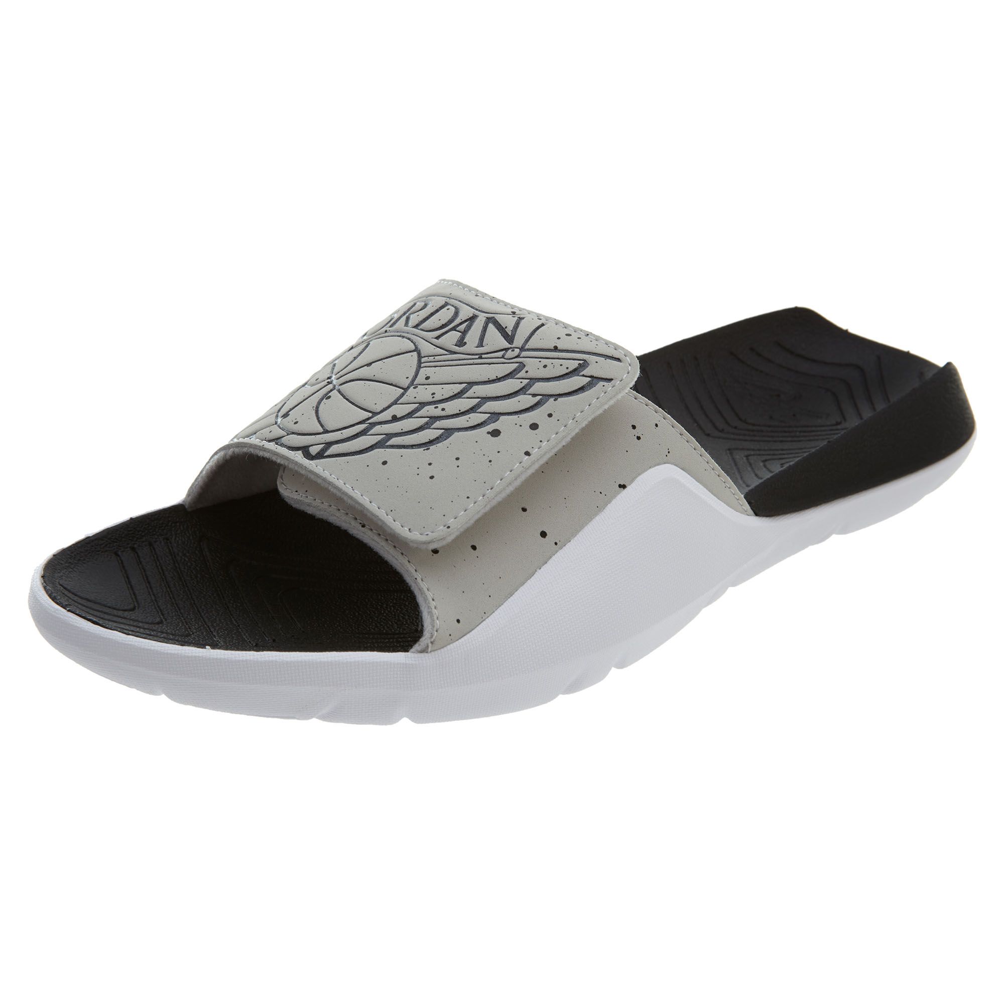 jordan slides black and white