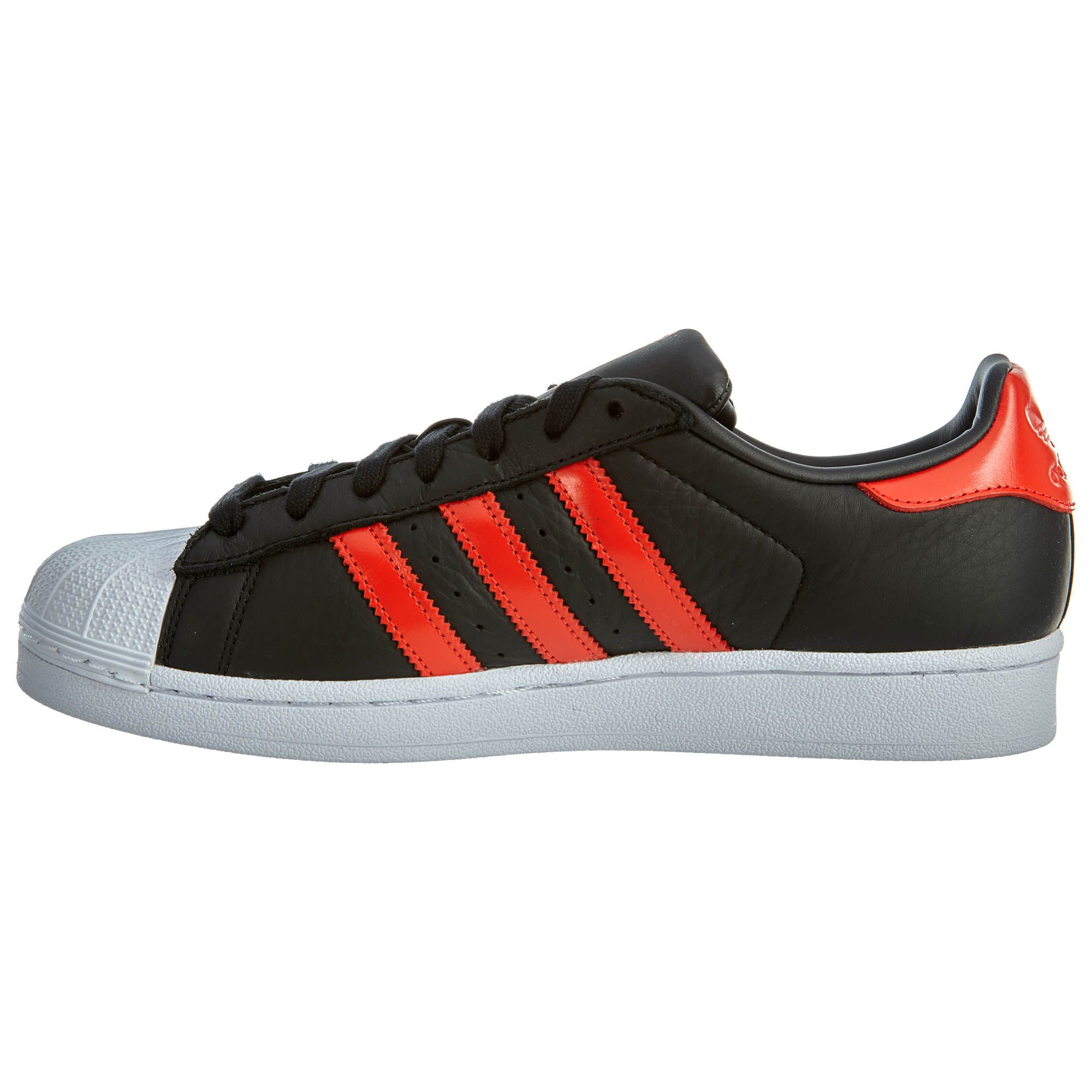 black and red adidas superstar mens