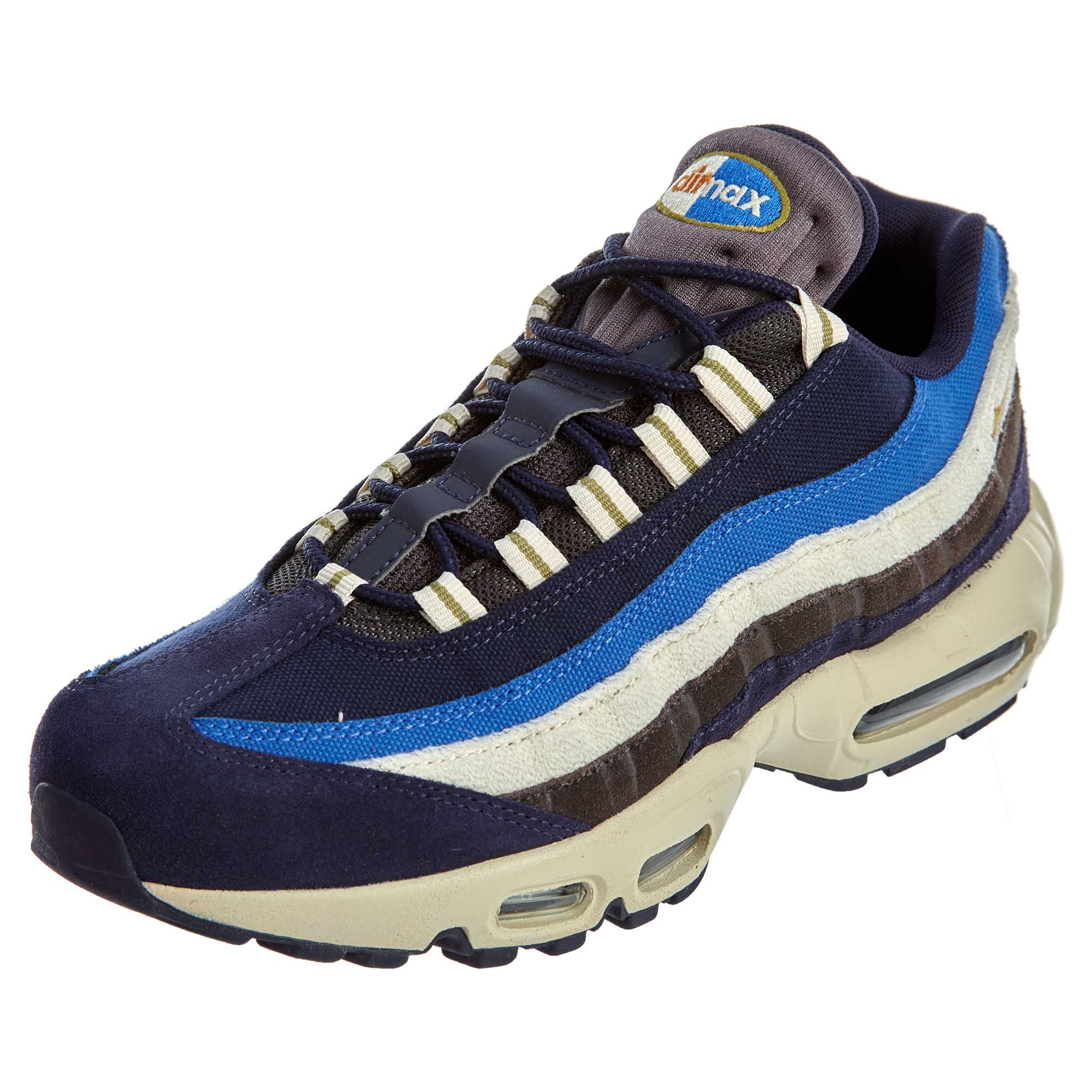 Nike air max 95 blackened blue light cream shop