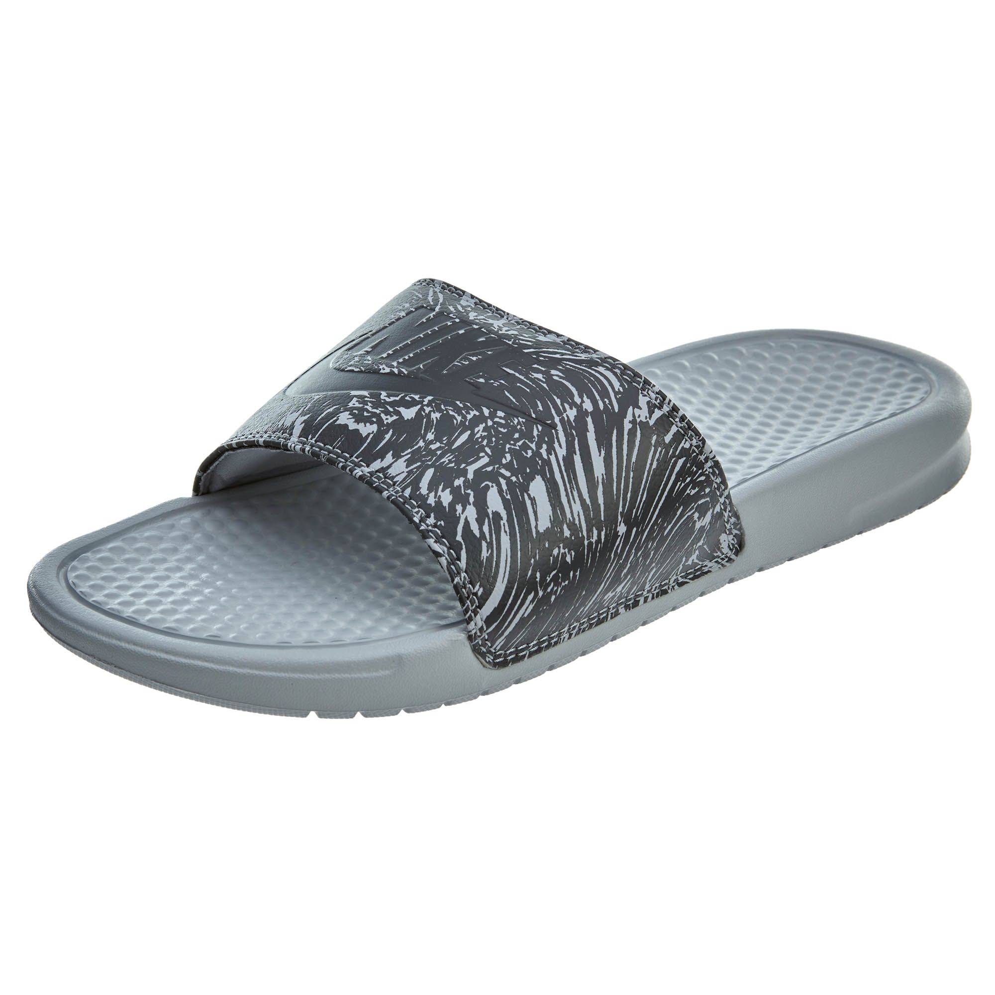 nike benassi gray