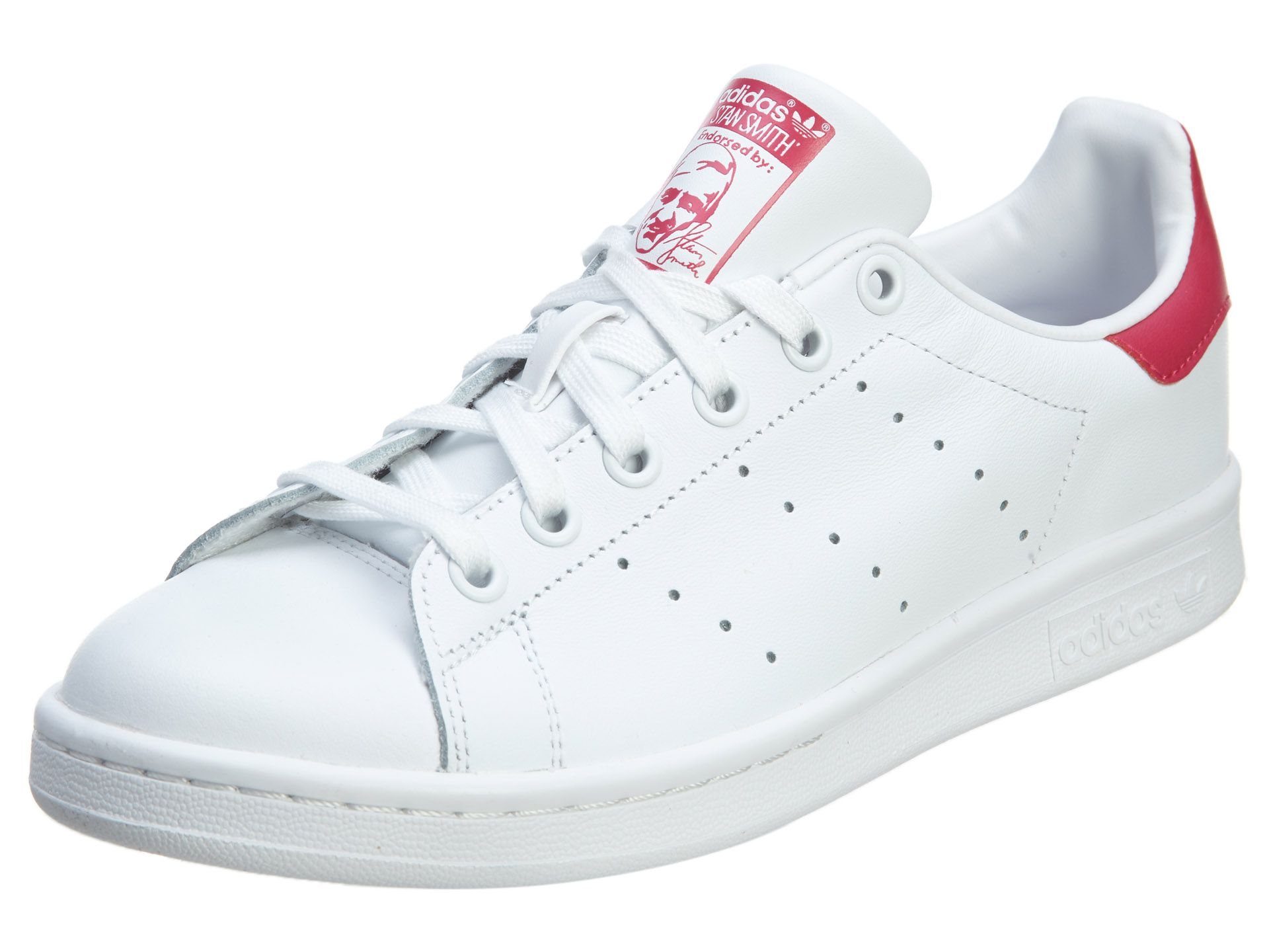 stan smith white pink