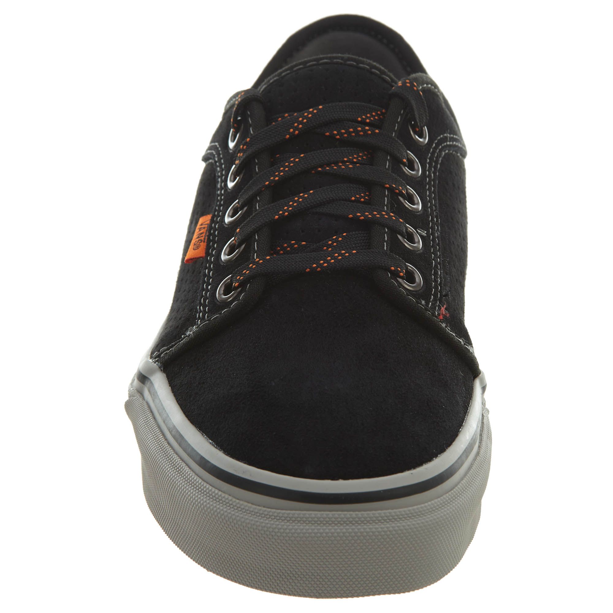 vans chukka low black grey orange