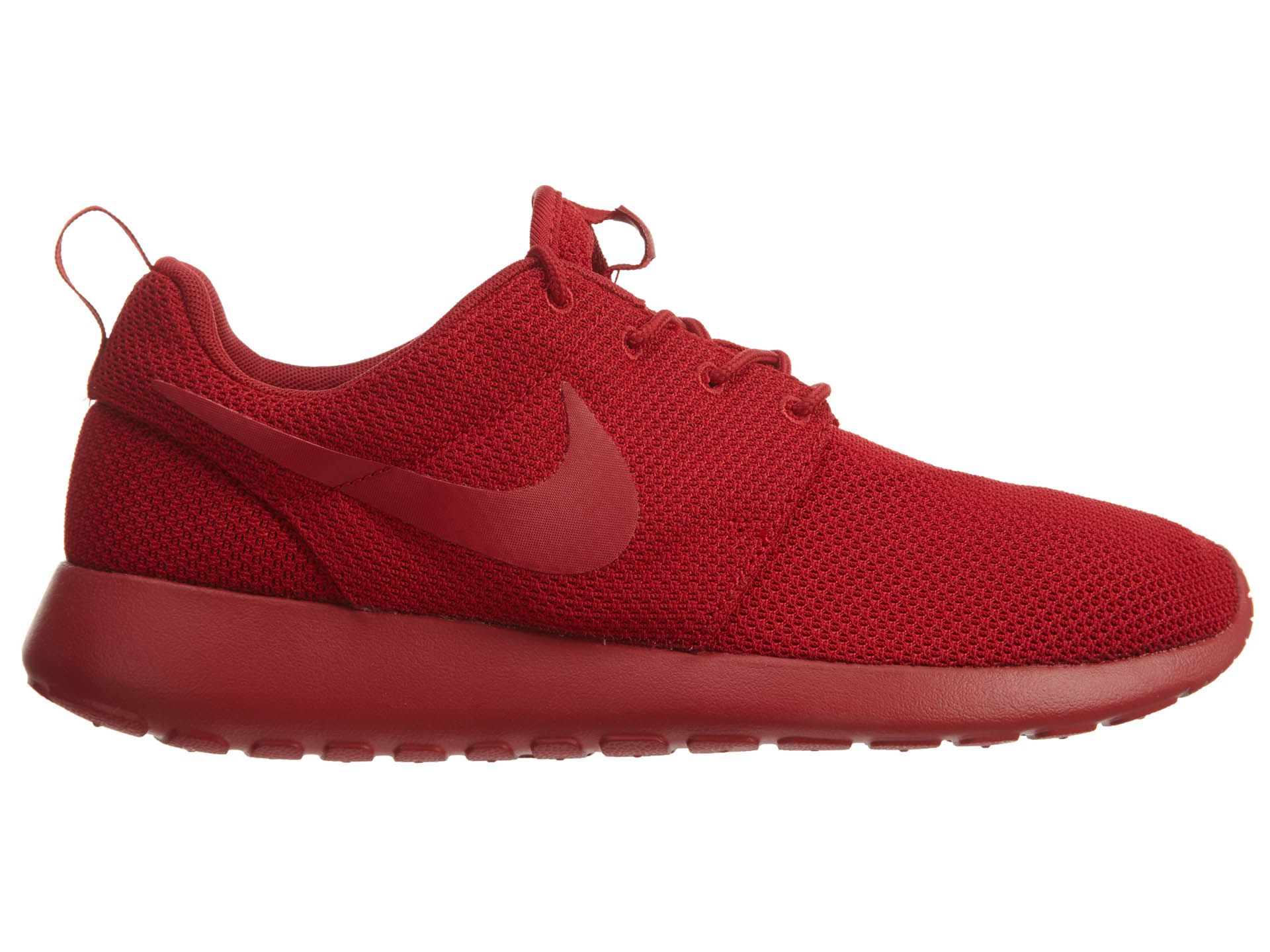 all red nike roshe