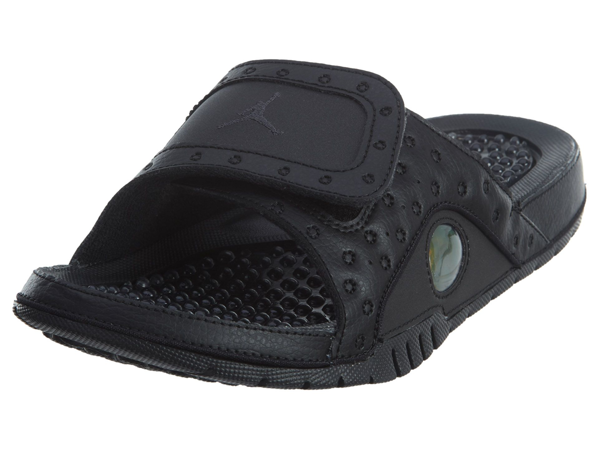 jordan 13 slides black