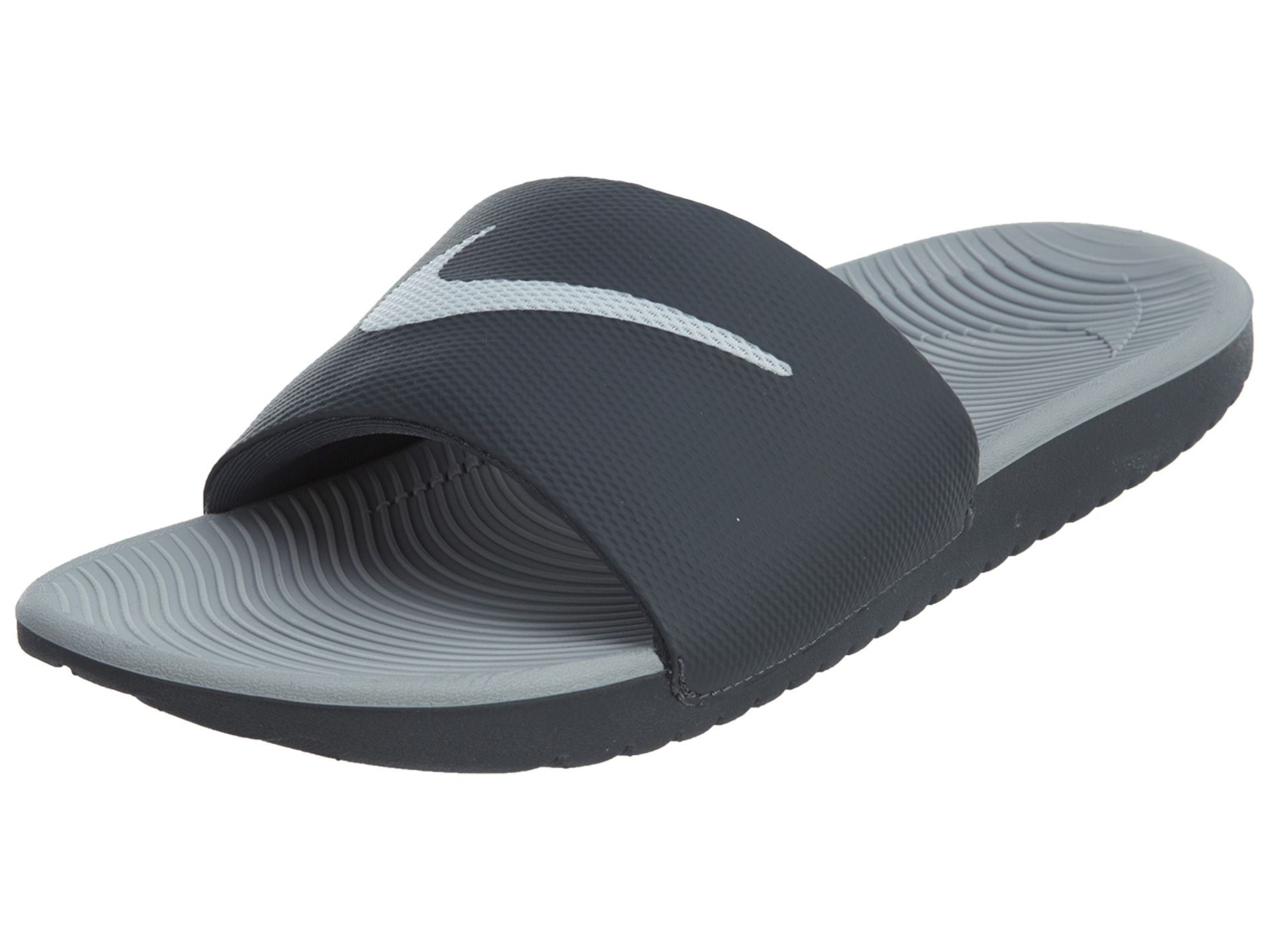 nike men's kawa slides grey cheap online