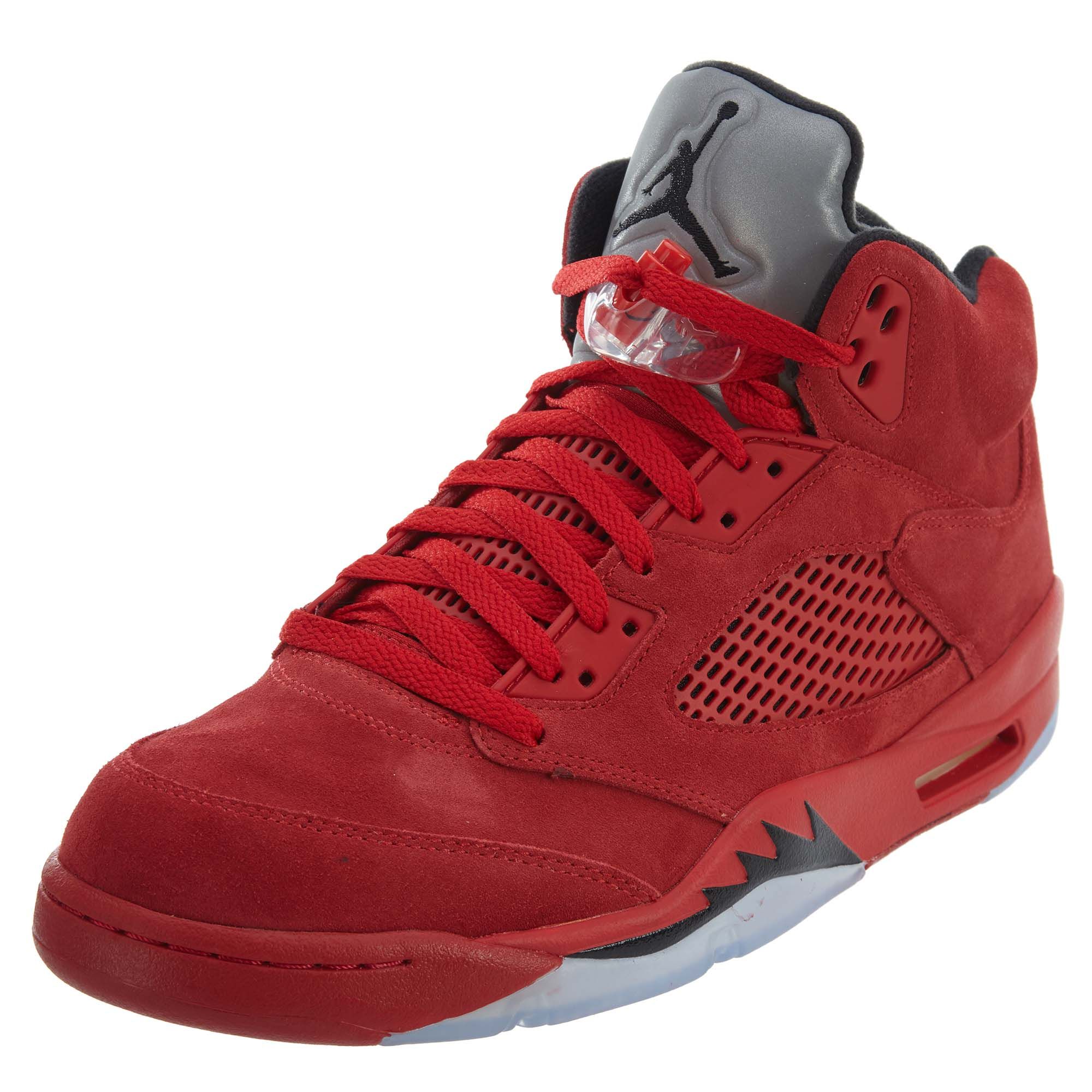 air jordan 5 retro red suede mens