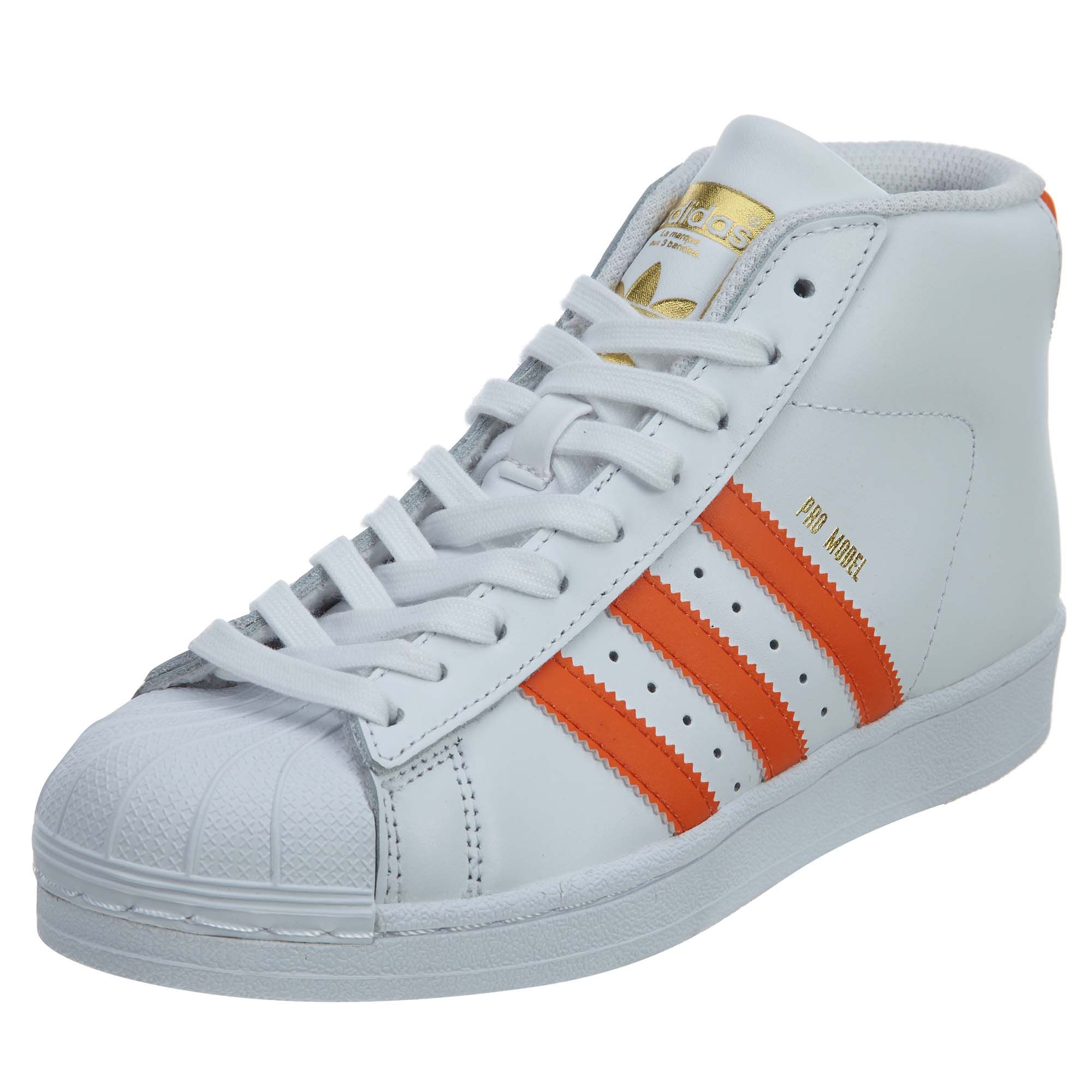Adidas Pro Model Big Kids Style : By3733-Wht/Orange/Gold