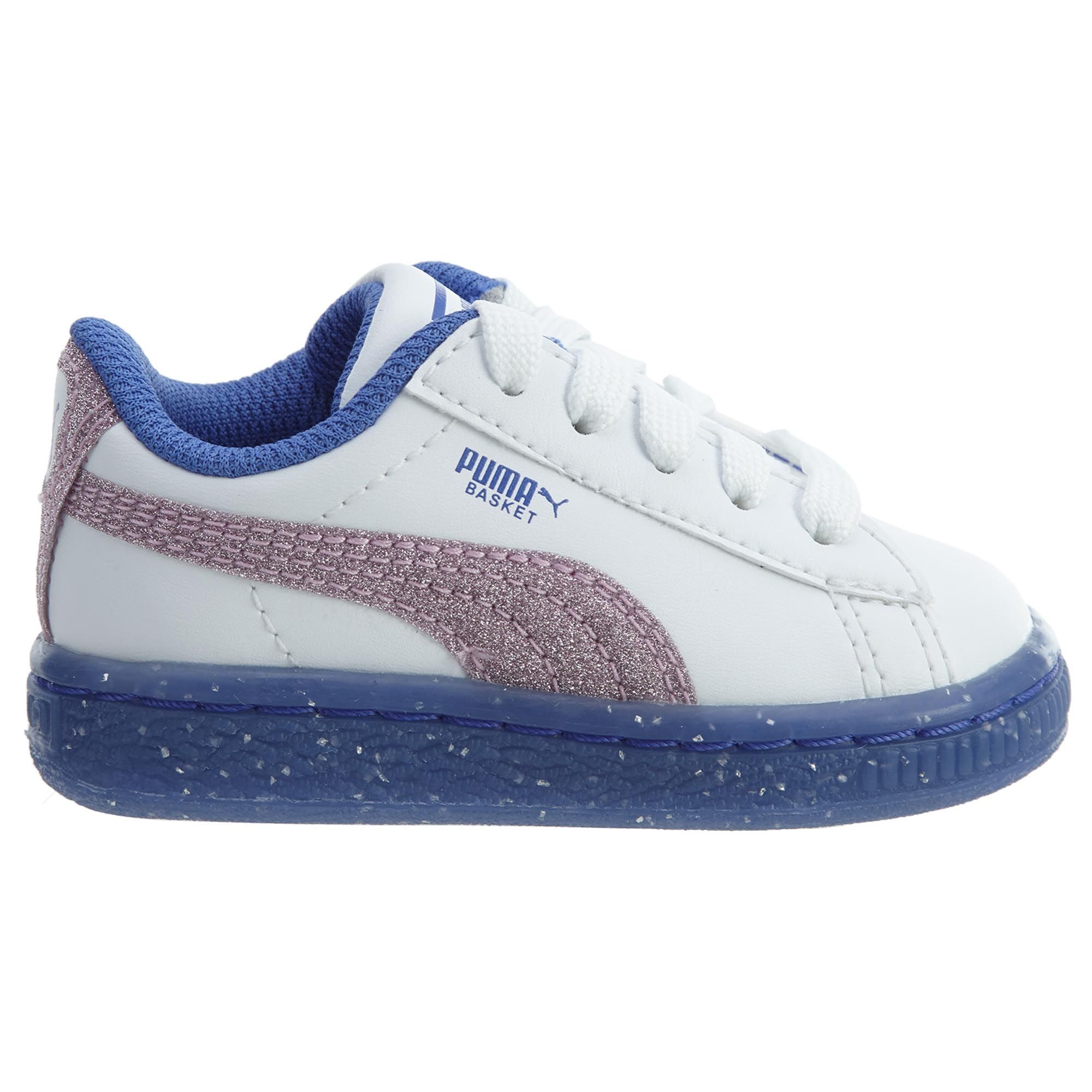 puma basket iced glitter