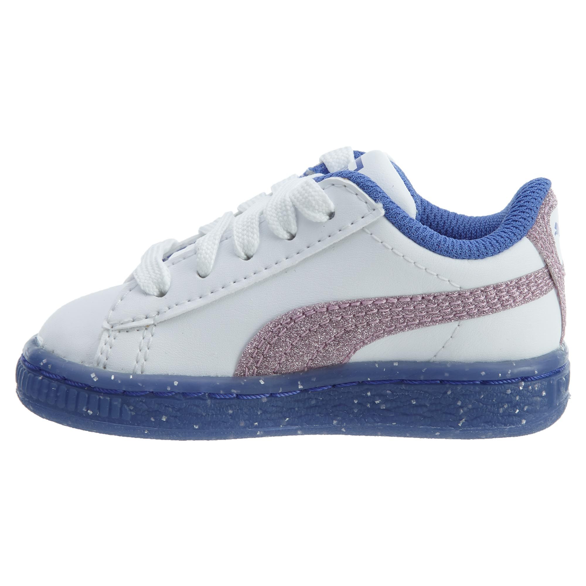 puma basket iced glitter