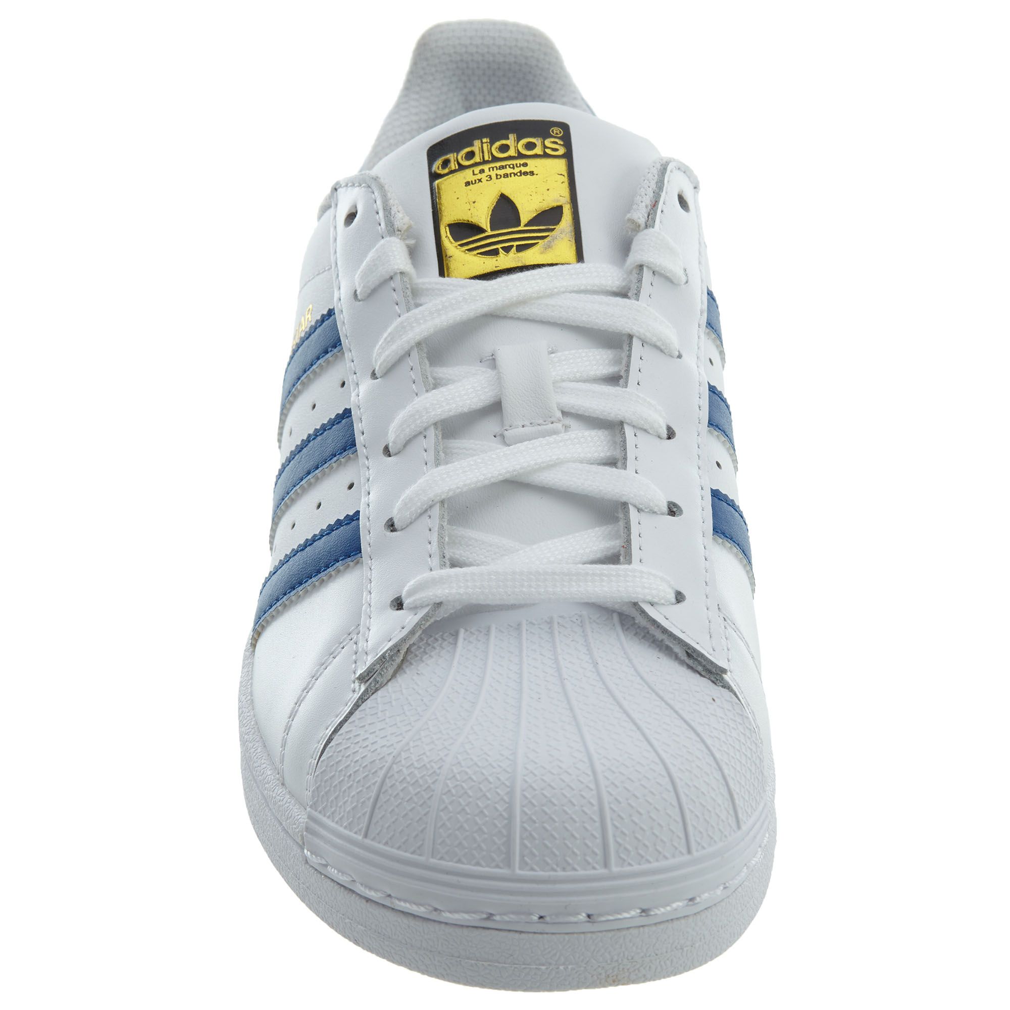 Adidas Foundation Big Kids Style : S74944-e-WHITE/BLUE/BLUE