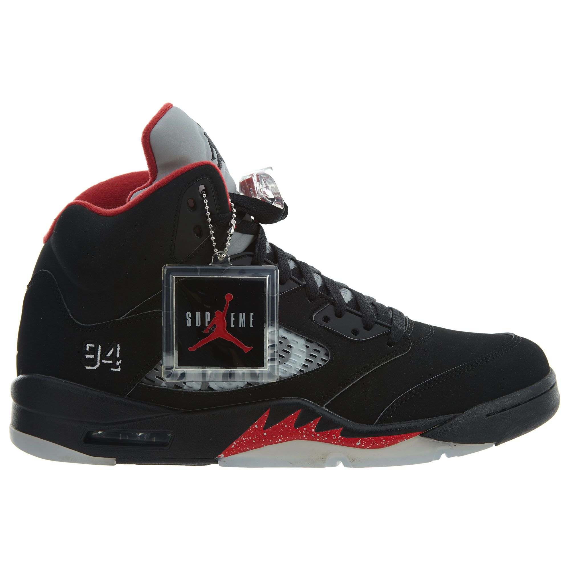 black supreme jordan 5