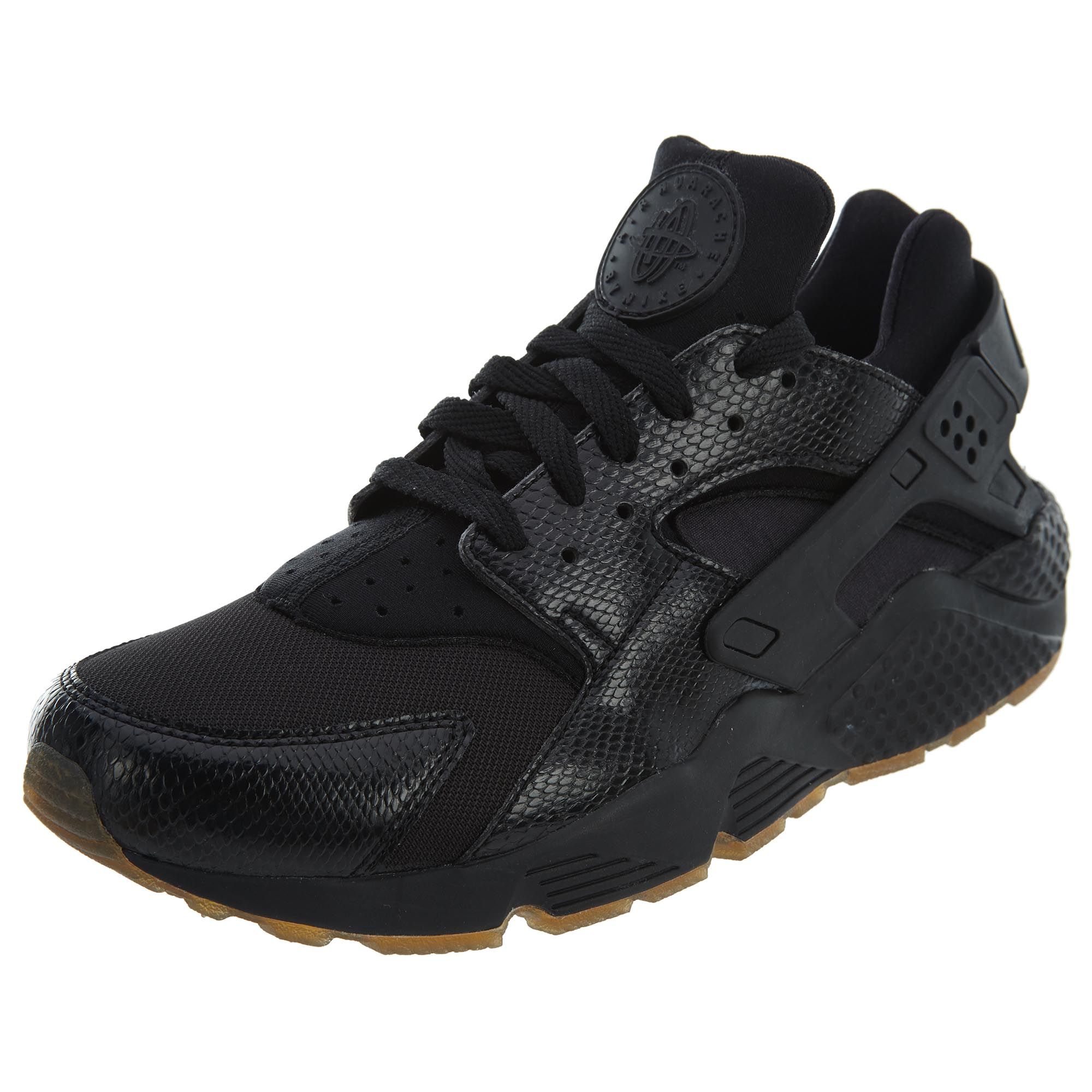 huarache snakeskin black