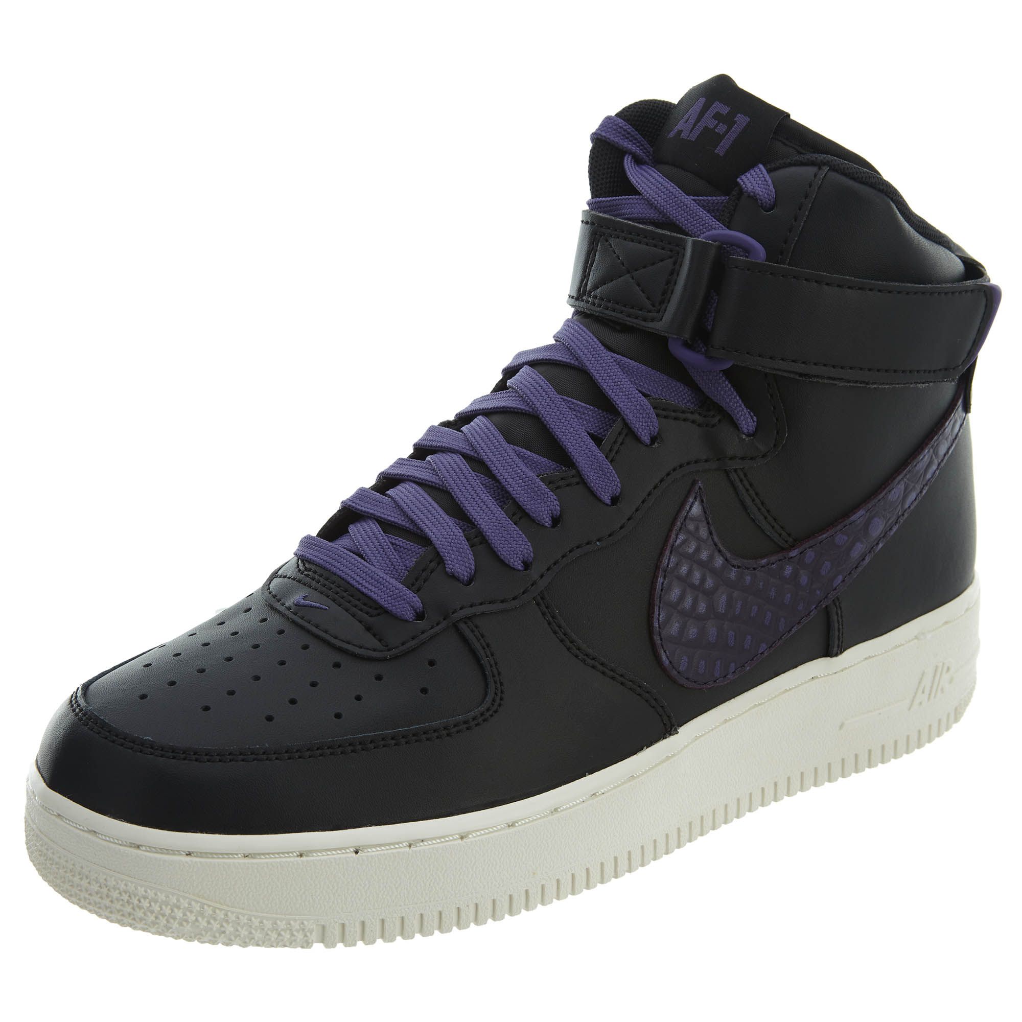 black and purple air force 1