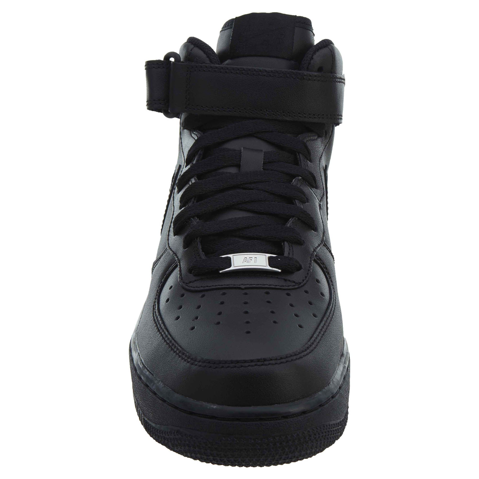 air force 1 black mid mens