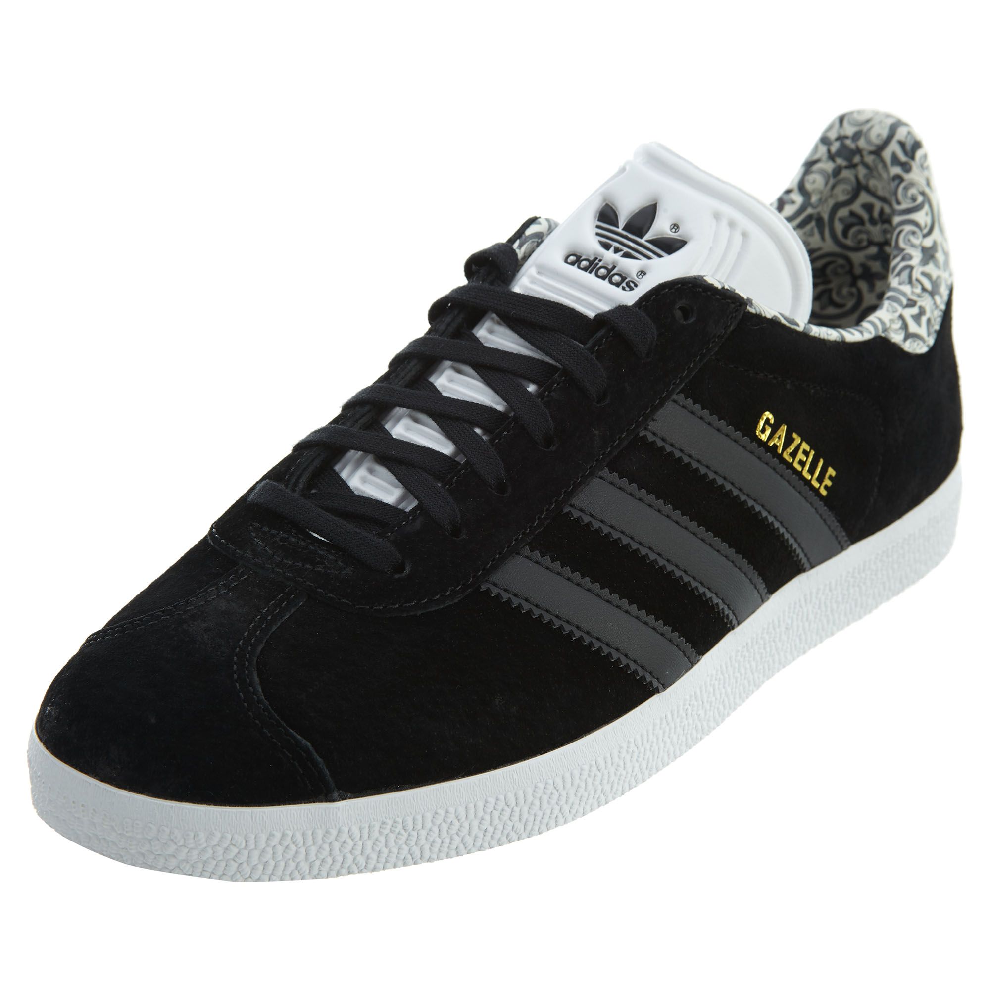 black and white adidas gazelle womens